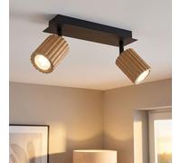 Globo Lampe Decken Plafonnier Ajustable Spot/Projecteur Bois Noir 25,5 cm