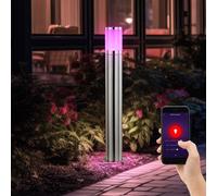 Globo Lampe extérieure Lampadaire Smart LED CCT RGB App Dimmer Opal 80 cm