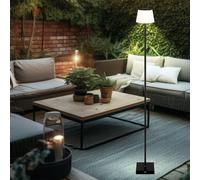 Lampe D'Extérieur Lampadaire Noir LED Variateur Tactile Batterie de Jardin Tdc