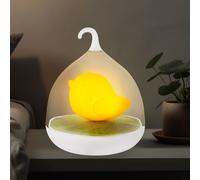 Lampe de table LED oiseau orange, variateur tactile, USB, luminaire décoratif pour salon, Globo 28038P