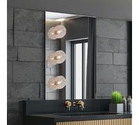 Globo Lampe Miroir Applique Murale Verre Moderne, 45 x 4,5 x 60 cm, G9 [EEK: Non noté]
