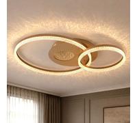 Globo Lampe Plafond LED Beige Effet 3D Cristal 70 cm Salon