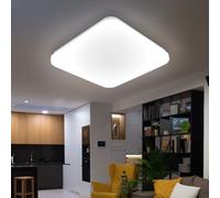 Globo Lampe Plafond LED Carrée Blanc 33,5 x 33,5 x 5 cm IP20 2500-3000K 1000 lm