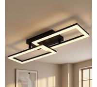 Globo Lampe Plafond LED Noire Réglable 1-3 Lumières 19,5x61,4x9 cm