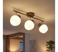 Globo Lampe Plafond Réglable Café Verre 3 Lampes, Spot Rond, 50x12,5cm