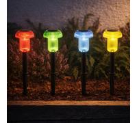 Globo Lampe Solaire DÃ©co ExtÃ©rieure Avec Pics LED 4 PiÃ¨ces Multicolore IP44