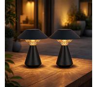 Globo Lampe Solaire Extérieure LED Anthracite, Lampe de Balcon, Ensemble 2