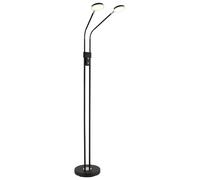 Globo Lampe Sur Pied LED Moderne Touch Dimmable Noir 173 cm 2 Lums