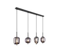 Globo Lampe suspendue Blacky noir 4 lumières - 15345-4