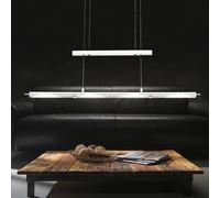 Globo Lampe Suspendue LED 4 Lumières Chrom Moderne, Réglable en Hauteur