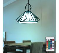 Globo Lampe Suspendue LED RGB Dimmable Avec Télécommande 1 Lumière Noir [EEK: F]