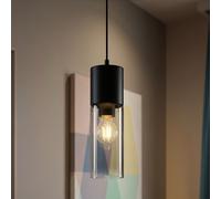 Globo Lampe Suspendue Plafonnier Salon Cuisine Noir Verre 152,5 cm