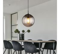 Globo Lampe Suspendue Salon Salle à manger 1 Lumière LED Verre Boule H 120 cm