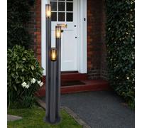Globo Le Voie Lampe Sur Pied Jardin Balcon Acier IP44 3 LED 170 cm