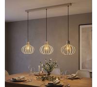 Globo LED Hängeleuchte Beige 3 Lampes Lampe Salle à Manger 103 cm