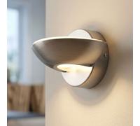 Globo LED Wandleuchte Argent Nickel Mat Pour Intérieur Up Down 16,5 cm