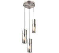 Globo Lighting Annika lampe suspendue 3x25 W fumé-argenté 21000-3HN