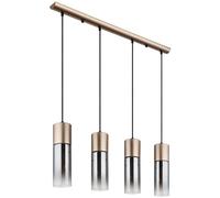 Globo Lighting Annika lampe suspendue 4x25 W fumé-doré 21000-4HCA