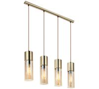 Globo Lighting Annika lampe suspendue 4x25 W laiton-ambre 21000-4HM
