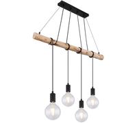 Suspension Lampe En Bois Lampe Pendante Lampe De Table En Bois Naturel L 90 Cm