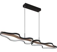 Globo Lighting Bezzy lampe suspendue 2x36 W noir-bois 67181H1