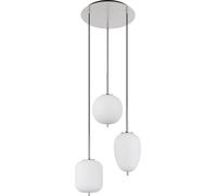 Globo Lighting Blacky I lampe suspendue 3x40 W blanc-nickel 15345-3NO