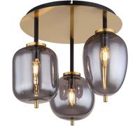 Globo Lighting Blacky I plafonnier 3x40 W laiton-fumé 15345-3DMM