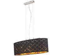 Globo Lighting Clarke lampe suspendue 3x60 W noir-doré 15229H2