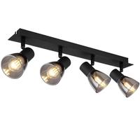 Globo Lighting Claude plafonnier 4x40 W noir-fumé 54307-4