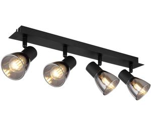 Globo Lighting Claude plafonnier 4x40 W noir-fumé 54307-4