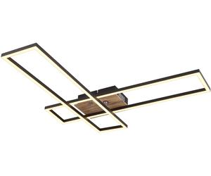 Globo Lighting Dakari plafonnier 1x30 W noir-bois 67208-30