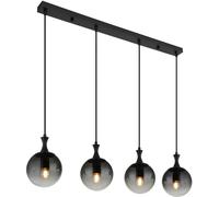 Globo Lighting Dalton lampe suspendue 4x40 W noir-fumé 15885-4H