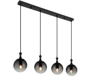 Globo Lighting Dalton lampe suspendue 4x40 W noir-fumé 15885-4H