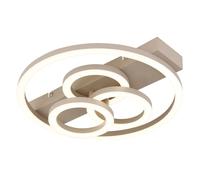 Plafonnier LED, intensité réglable, fonction mémoire, couleur sable, CCT, L 35 cm