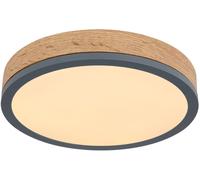 Globo Lighting Doro plafonnier 1x12 W blanc-bois-graphite 416080WD1R