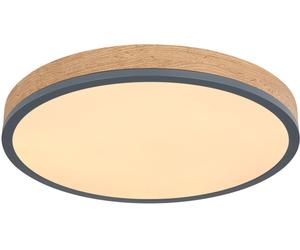 Globo Lighting Doro plafonnier 1x24 W blanc-bois-graphite 416080WD2R