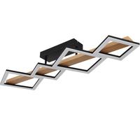 Globo Lighting Dustin plafonnier 4x35 W noir-bois 67288D2