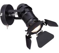 Applique RETRO chambre d'amis couchage éclairage rabats noirs spot réglable Globo 54650-1B