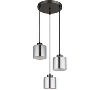 Globo Lighting Felicia lampe suspendue 3x60 W noir-chrome 16056-3HR