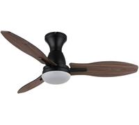 Globo Lighting Gale ventilateur de plafond avec lampe 1x22 W blanc-noir-bois 03671B