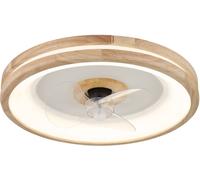 Globo Lighting Gatian ventilateur de plafond avec lampe 1x30 W blanc-bois 03650