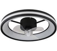 Globo Lighting Gatian ventilateur de plafond avec lampe 1x30 W noir 03651