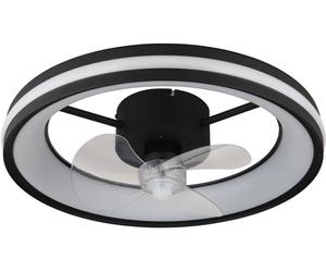 Globo Lighting Gatian ventilateur de plafond avec lampe 1x30 W noir 03651