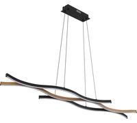 Globo Lighting Geronimo lampe suspendue 3x35 W noir-bois 67206HW