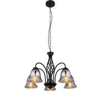 Globo Lighting Gonny lampe suspendue 5x60 W noir-fumé 60298-5H