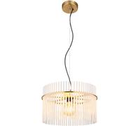 Globo Lighting Gorley lampe suspendue 1x60 W blanc-transparent-doré 15698HM