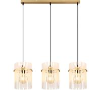 Globo Lighting Gorley lampe suspendue 3x60 W blanc-noir-doré 15698-3HM
