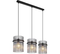 Globo Lighting Gorley lampe suspendue 3x60 W noir-fumé 15698-3H