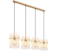 Globo Lighting Gorley lampe suspendue 4x60 W blanc-noir-doré 15698-4HM