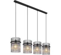 Globo Lighting Gorley lampe suspendue 4x60 W noir-fumé 15698-4H
